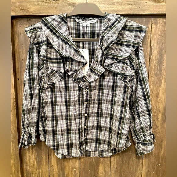 Veronica Beard Itha blouse NWT SZ4 - Picture 2 of 9